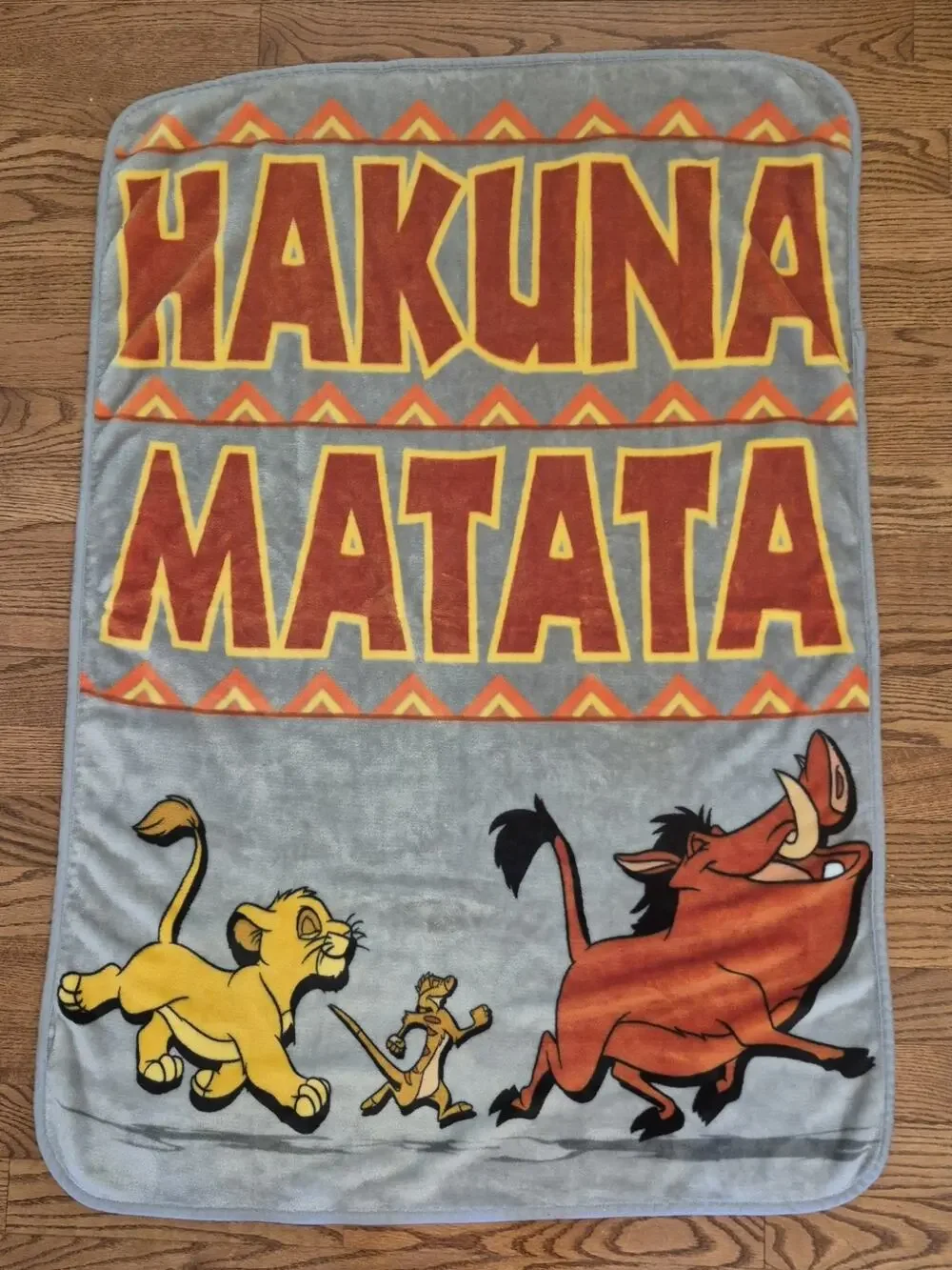 Disney Lion King HAKUNA MATATA Fleece Throw Blanket 38x52
